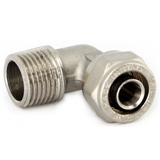 Угол обжимной Uni-Fitt 20х3/4" НР для металлопластиковых труб (665N7300)