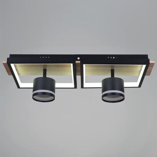 19560-0.3-2+2 BK+WOOD светильник потолочный