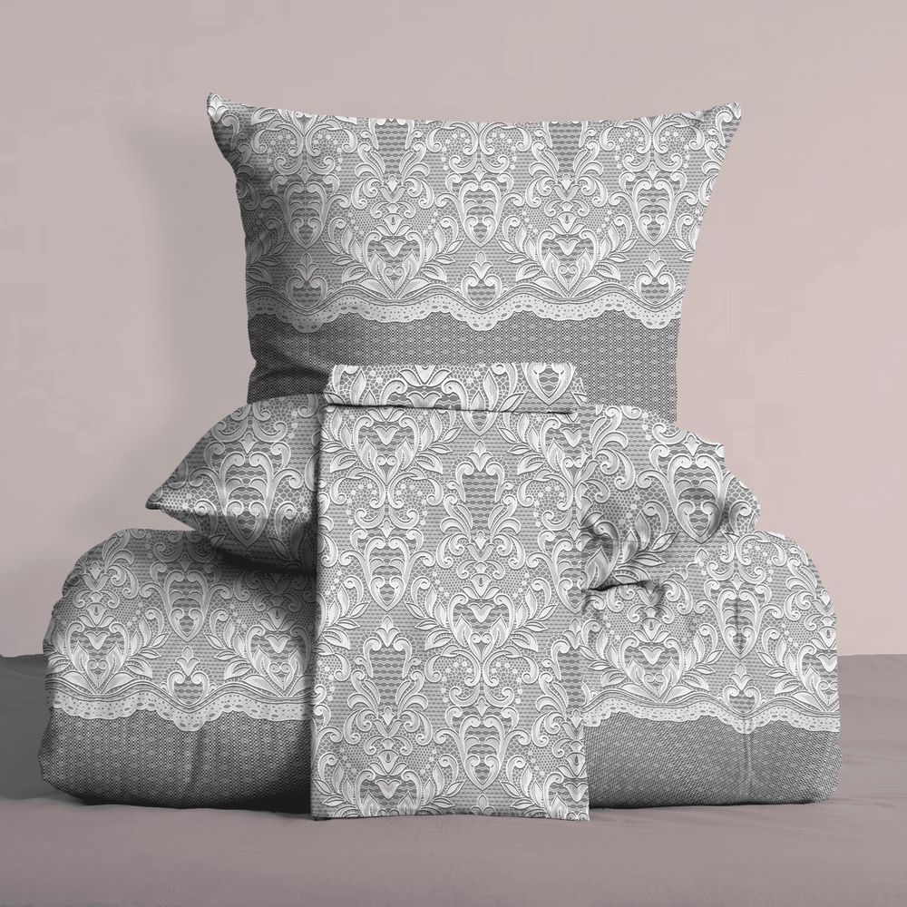 КПБ Перкаль "Круж вуаль" 72086 Евро Прост 2,4*2,2 ; Под 2,0*2,15;. 70*70 2 шт.