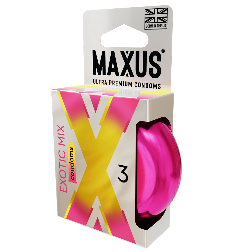 Презервативы MAXUS Exotic Mix, ароматизированные, 3 шт