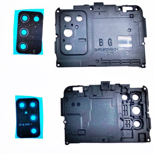 Стекло камеры Samsung Galaxy A02s/A03s (A025F/A037F) в сборе с рамкой Черный