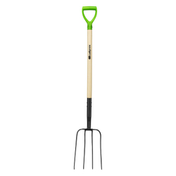 Вилы 4-рогие, сенные, кованые, 210х340х1260 мм, деревянный лакированный черенок Сибртех