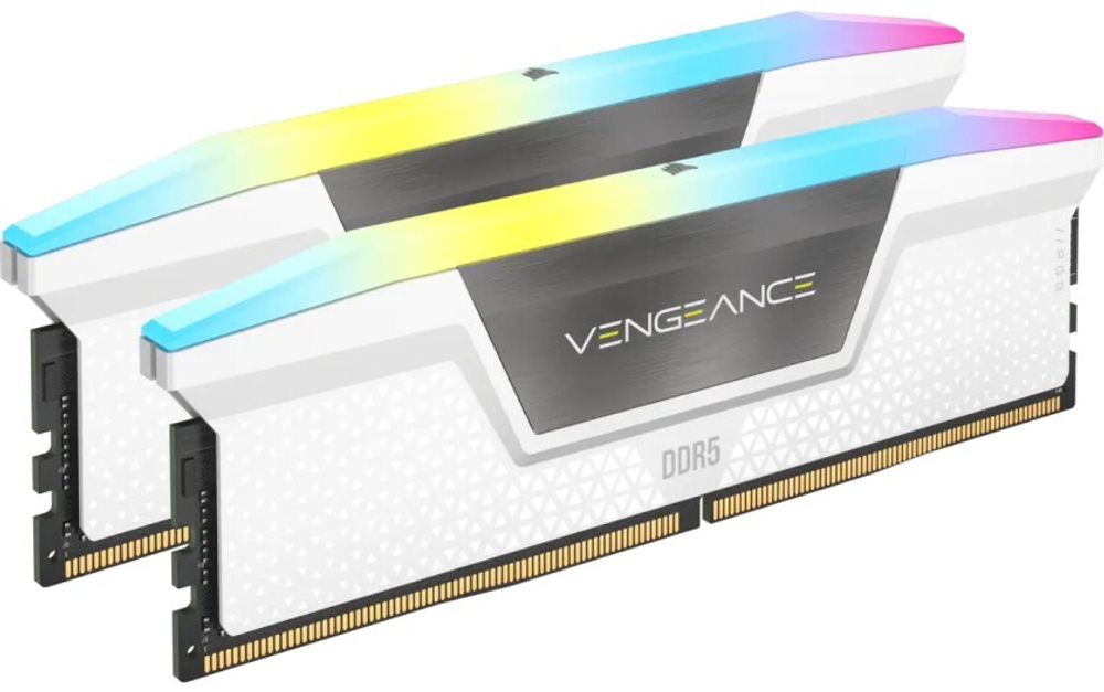 Модуль памяти DDR5 32GB (2*16GB) Corsair Vengeance RGB White