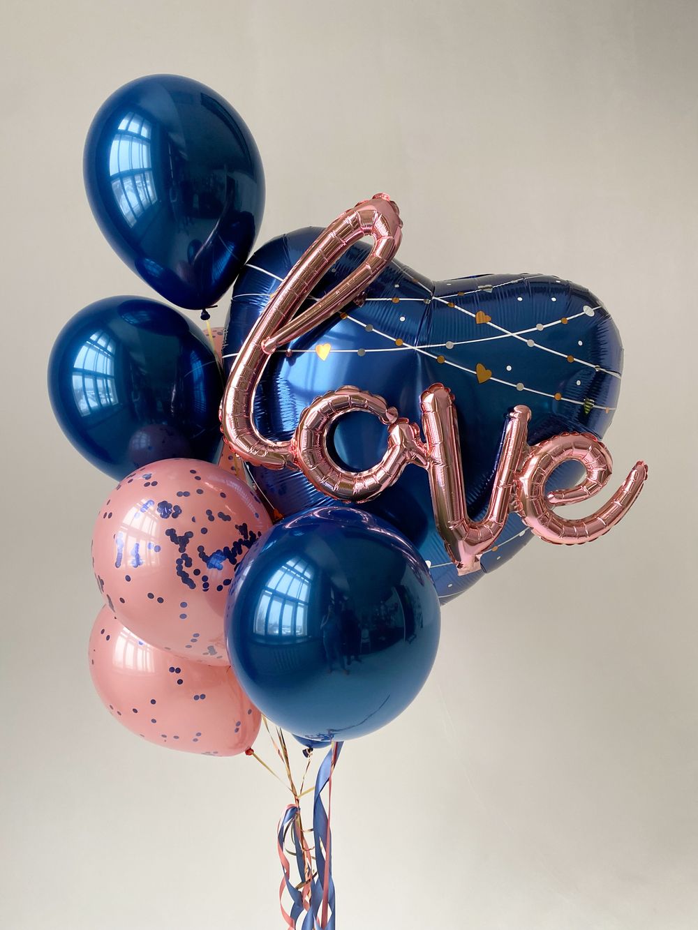 "Сапфировое сердце" (набор из 8 шаров для девушки) №2121  Изображение5