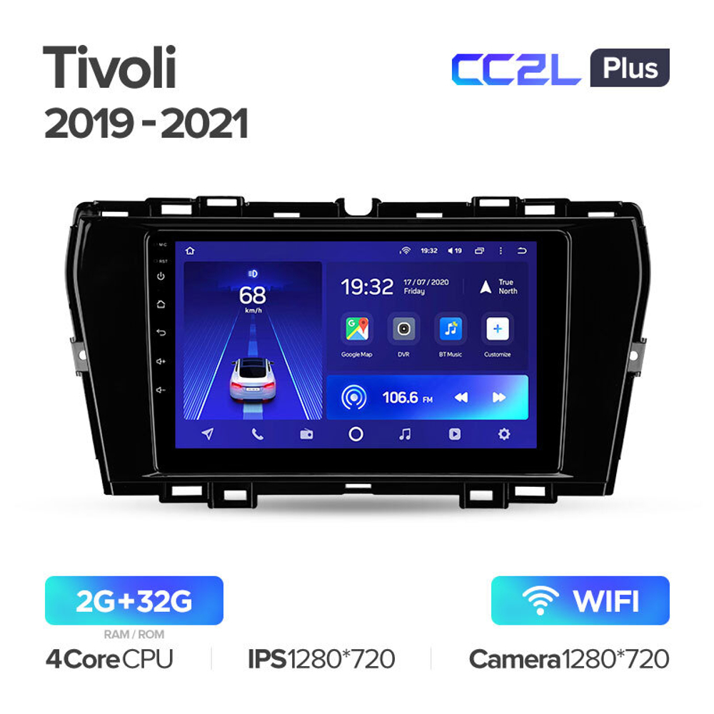 Teyes CC2L Plus 9"для SsangYong Tivoli 2019-2021