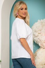 Блуза "Фрея" (вайт) Б5523 LT Collection (Акция)