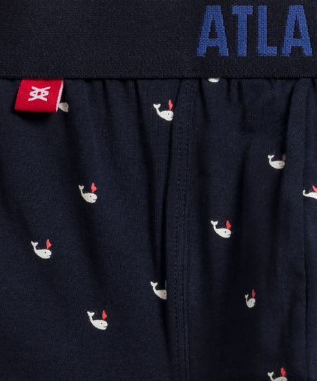 Трусы мужские боксеры (3шт), Atlantic 3MH-187, темно-синий + голубой + темно-синий