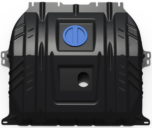 Защита картера и КПП Rival для Chevrolet Malibu IX рестайлинг (V - 2.0T; 2.5) 2018-н.в., сталь 1.8 мм, с крепежом, штампованная, 111.1020.1