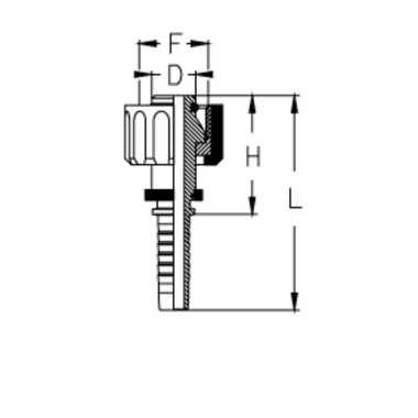 Фитинг DN 06 DKF-W (Г) 22x1.5