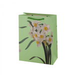 Пакет подарочный бумажный Alingar, (М) 18х24х8,5 см, вертикальный, "Весенние цветы", мат. ламинация, ассорти