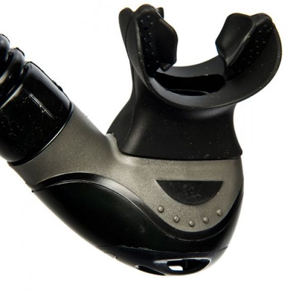 Трубка с клапаном Sargan Бетта Черная Черный силикон Черный верх