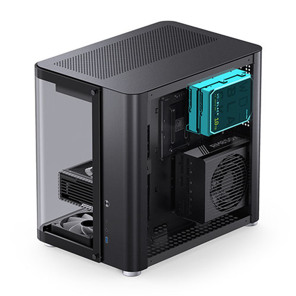 Корпус JONSBO TK-2, mini-ITX, micro-ATX, ATX, черный (без БП)