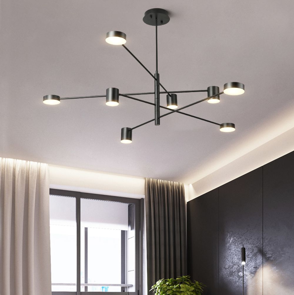 Люстра Motvikt Black 6 By Imperiumloft