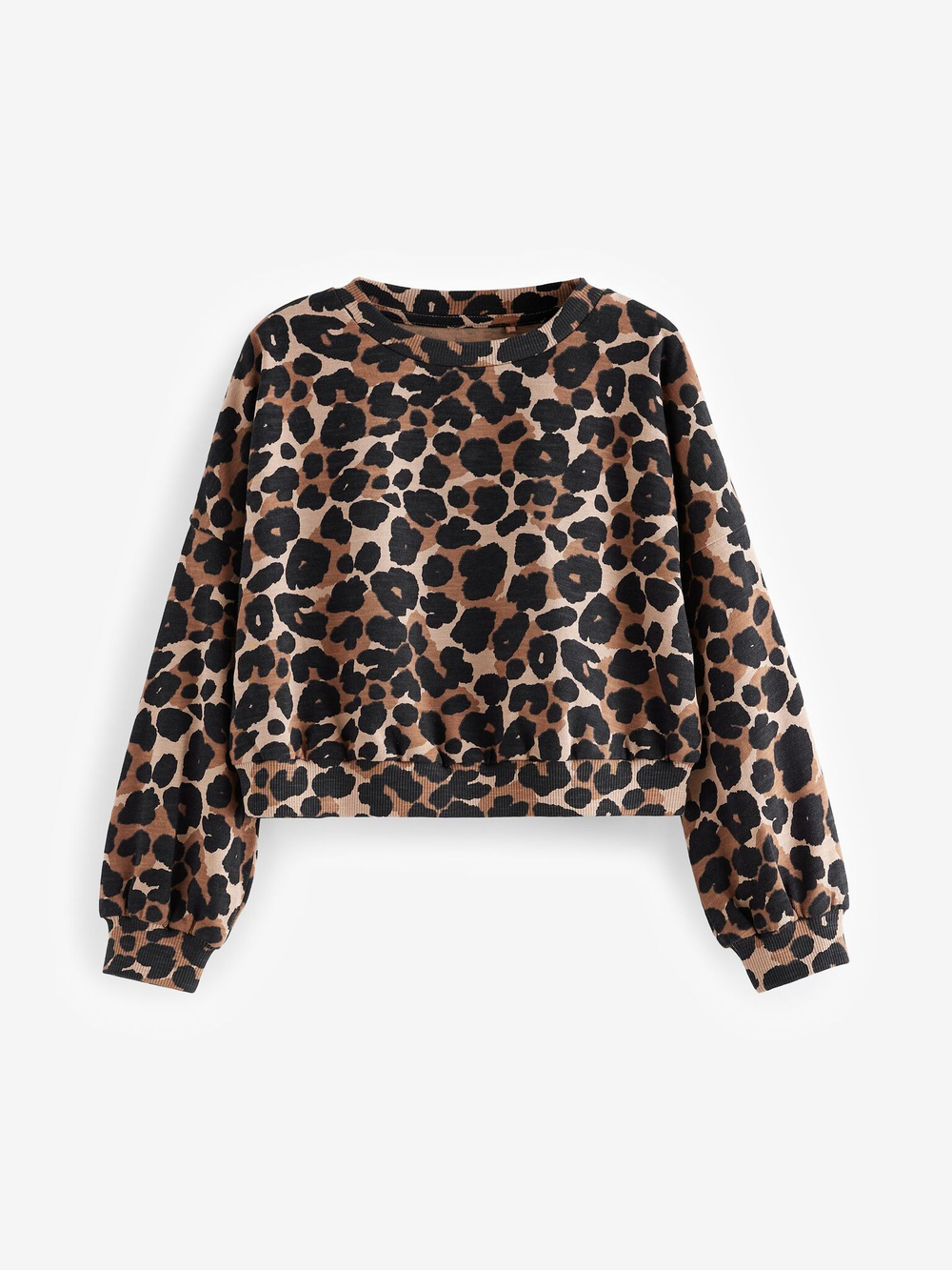 Лонгслив для девочки Next N90-181, Черный, Коричневый