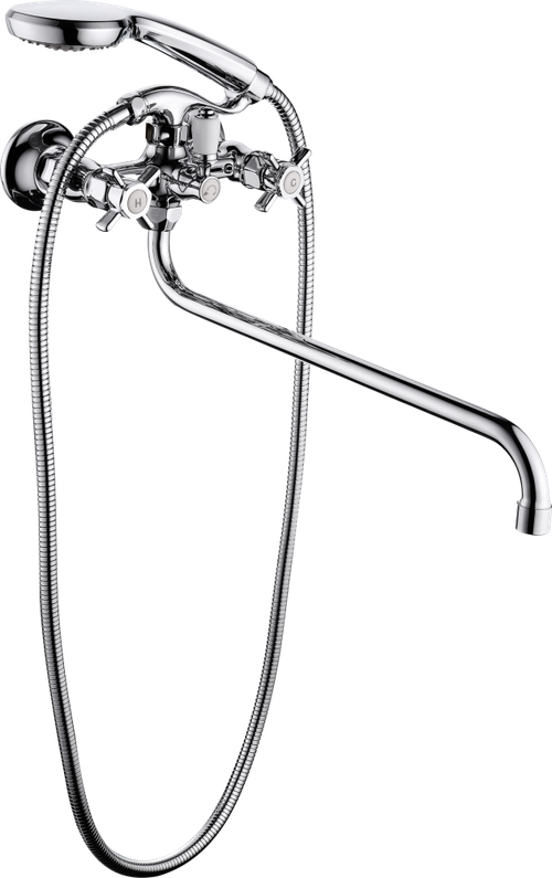 15041 Смеситель двухвентельный для ванны "GANZER" (6/1шт)