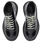 Alexander McQueen Tread Lace Up Boots "Black"