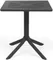 Пластиковый стол Clip 70х70 см антрацит
