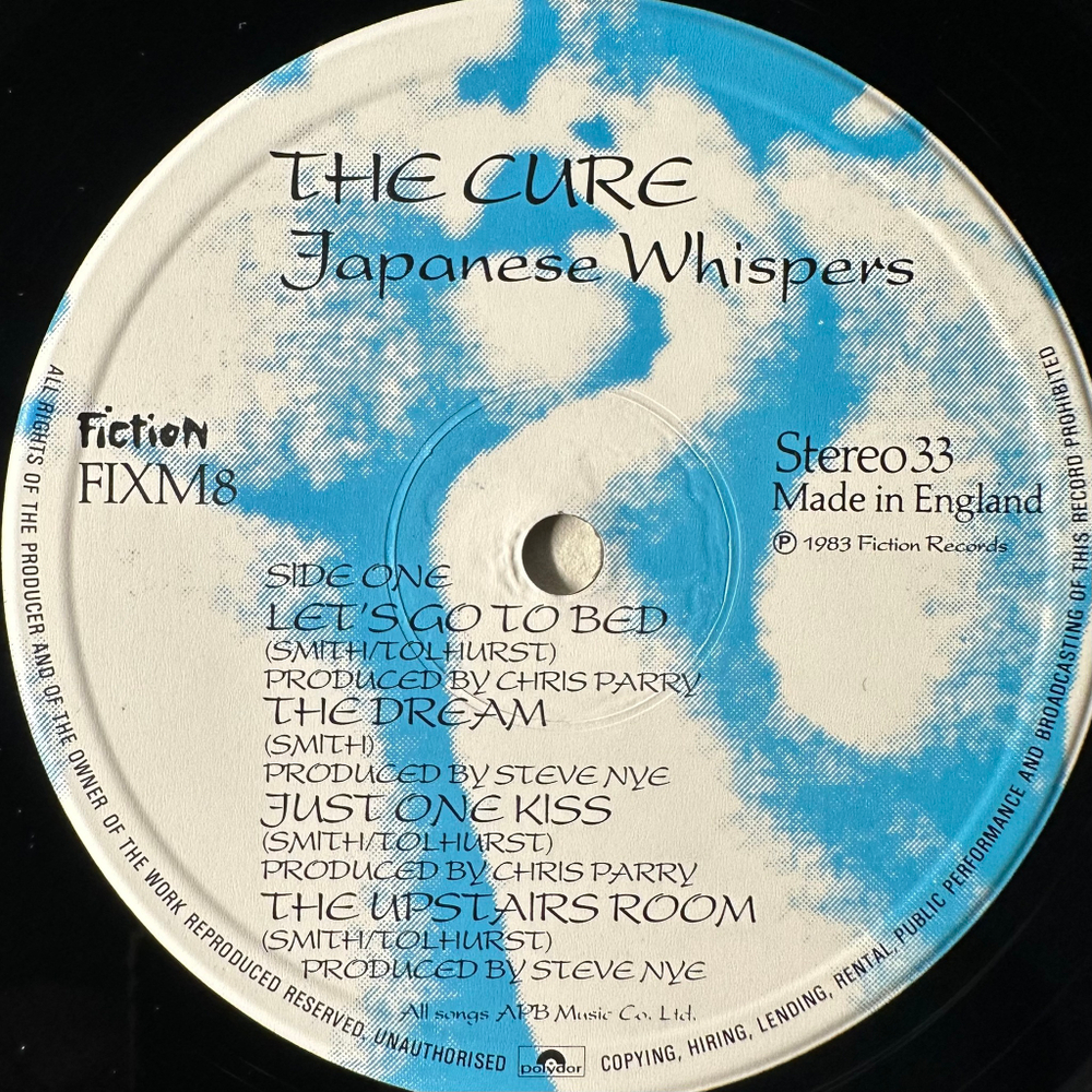 The Cure ‎– Japanese Whispers: The Cure Singles Nov 82 : Nov 83 (Англия 1983г.)