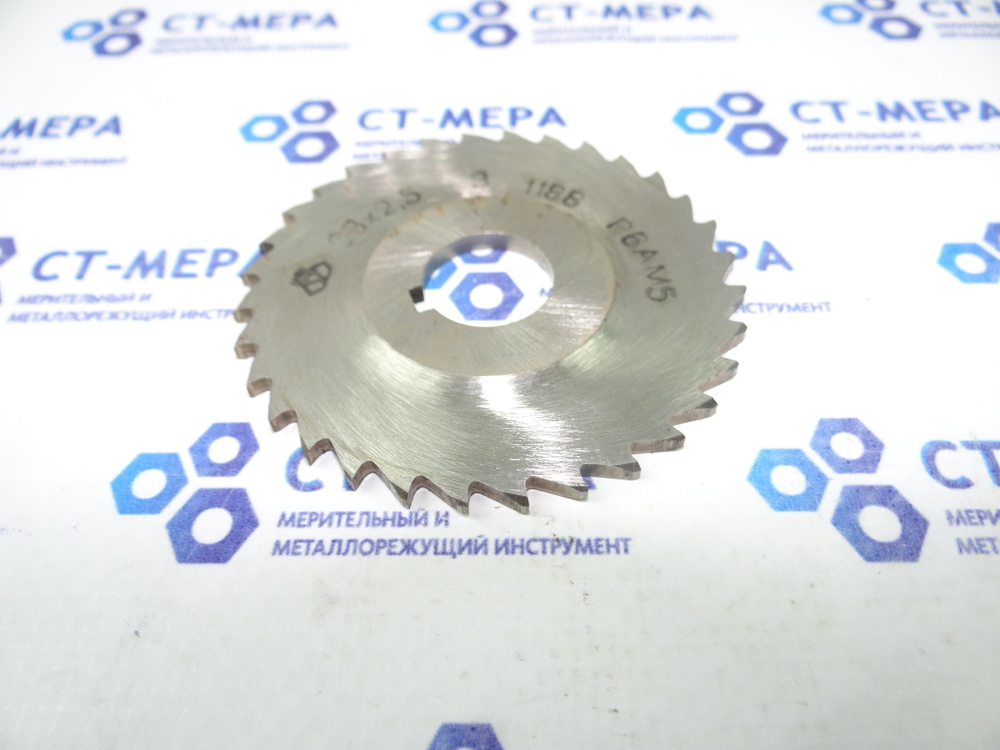 Фреза отрезная по металлу 63х2.5х16мм. z=32 Р6АМ5 с фаской с ш/п