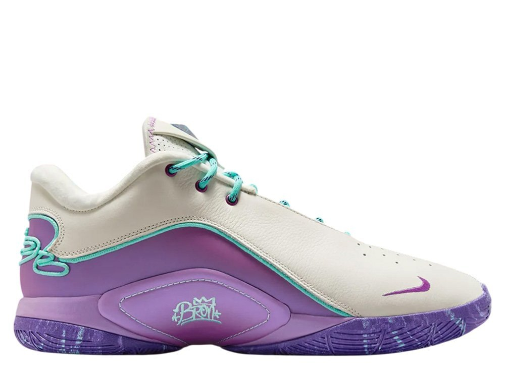 Баскетбольные кроссовки Nike LeBron XXII “Frozen Grapes” Soft Pearl/Hyper Turquoise/Vivid Purple/Court Purple