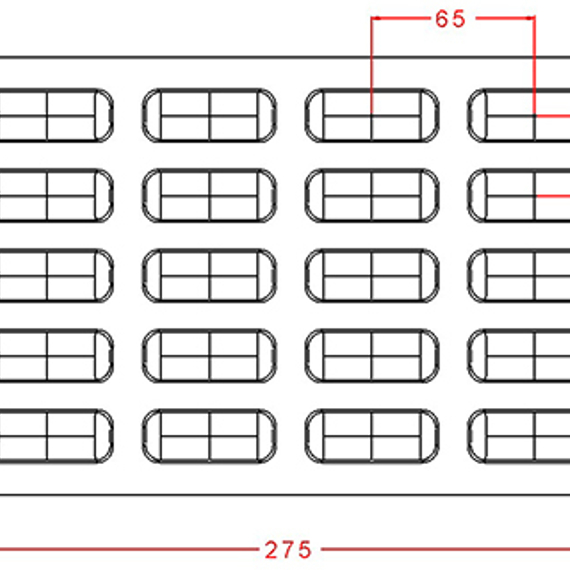 974 | Форма для шоколадных конфет &quot;Батончик&quot; (275*175мм)