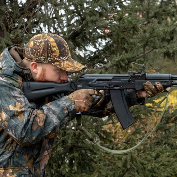 Перчатки Helios трикотажные КМФ лес р. XL