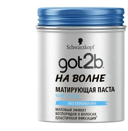 Schwarzkopf got2b Матирующая Паста НА ВОЛНЕ SURF-Стиль