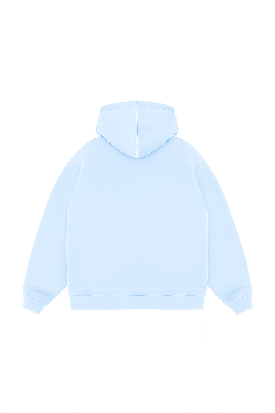 Худи оверсайз с начесом (голубой)