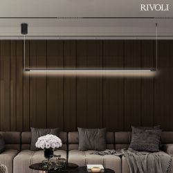 Светильник подвесной (подвес) Rivoli Grace 6186-701 LED 23Вт 3000К чёрный светодиодный | Rivoli