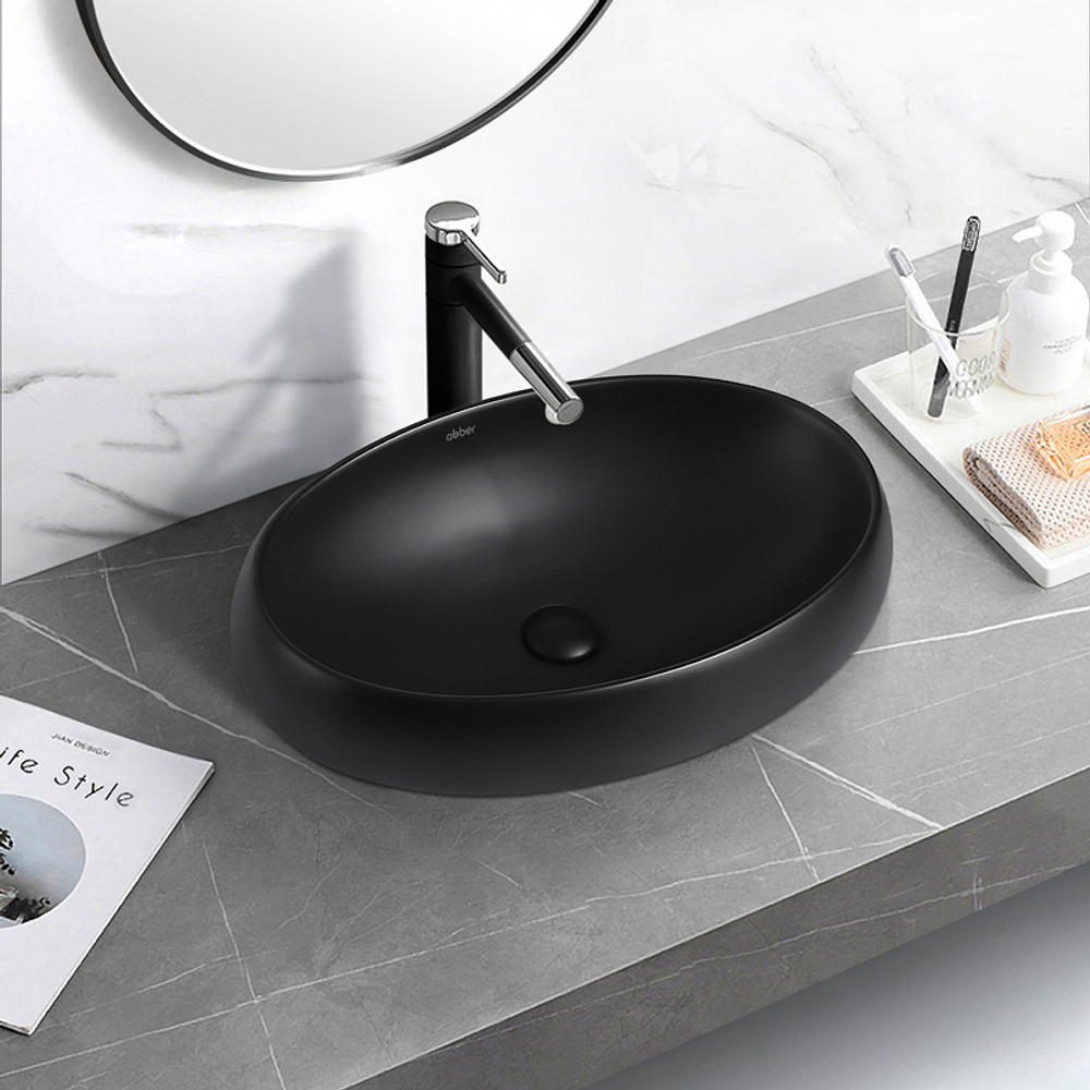 Раковина-чаша Abber Bequem 60 AC2102MB Черная матовая