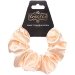 Резинка для волос атласная «DesignPRO», цвет бежевый, d-10см