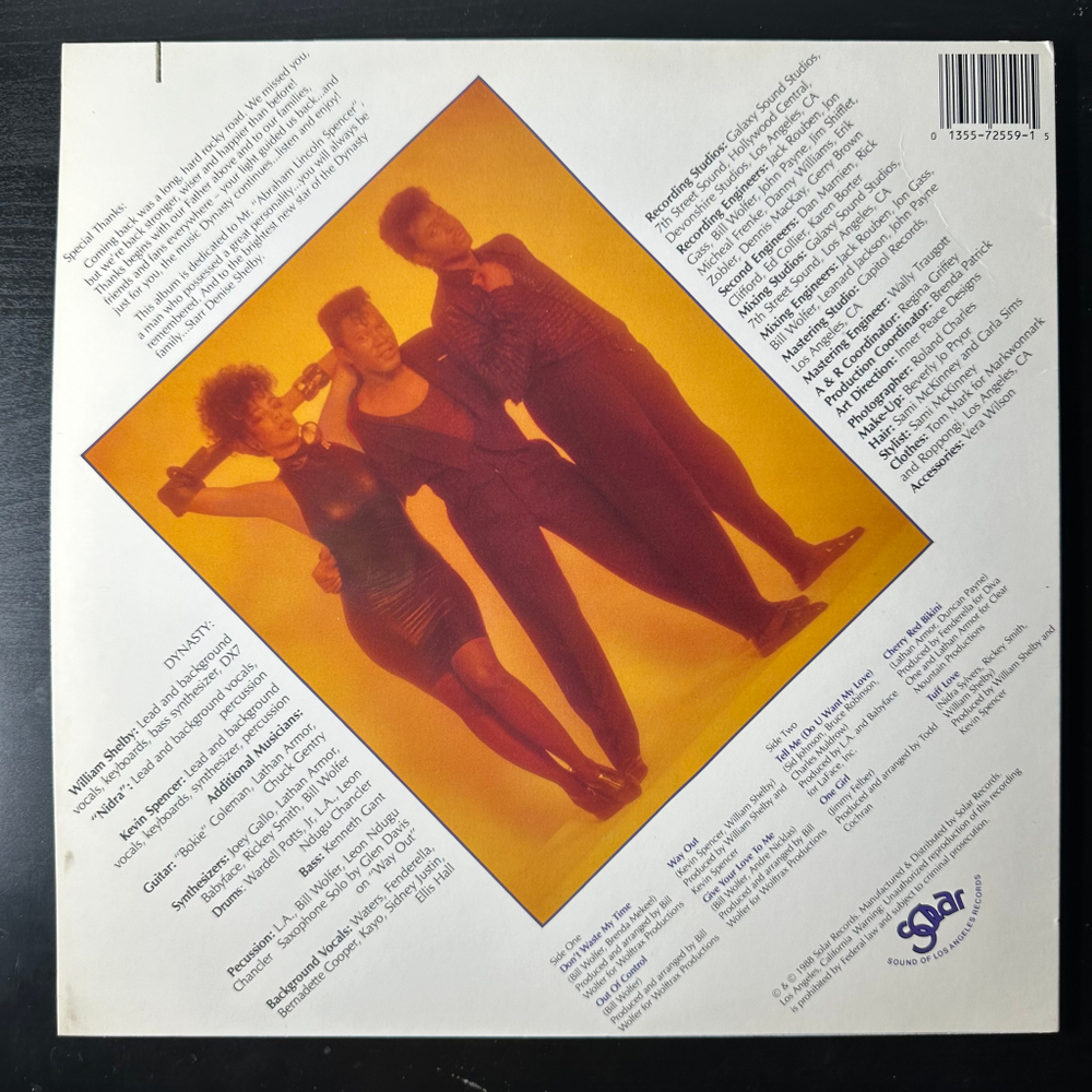 Dynasty ‎– Out Of Control (США 1988г.)