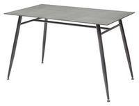 Стол стеклянный прямоугольный DIRK цвет BTC-F056 бежево-серый (120 х 70 см.)