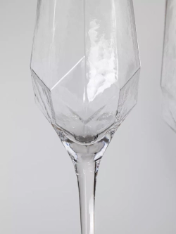 Набор бокалов для шампанского, 2шт 300мл, с золотой каймой