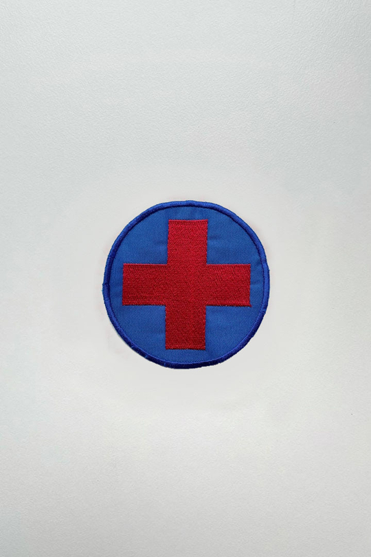 Нашивка Красный крест круг 5,5 см