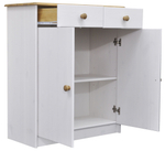 Комод, 78х35х89, Хаба, для одежды и игрушек, с ящиками, в прихожую, массив дерева, белый, Dipriz