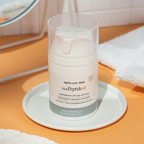 Крем для лица SPF15 Premium Homework Multipeptide + Vitamine C Cream 50мл