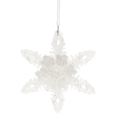 Подвеска «Волшебные узоры» 10*11 см, Белый