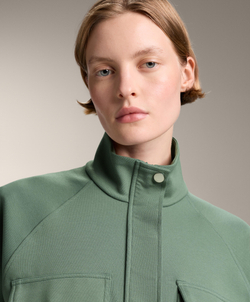 Oysho Куртка с карманами, линялый зеленый