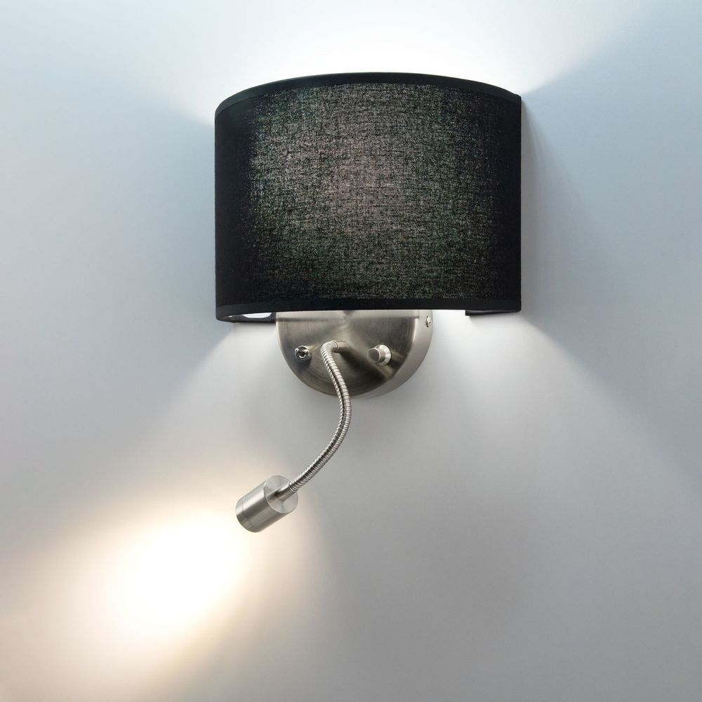 Citiluх Декарт CL704305 Бра с чёрным абажуром и диммером