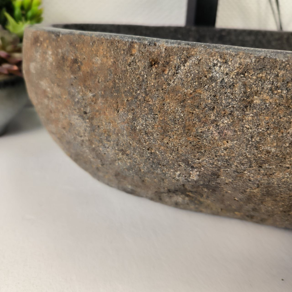 Раковина из речного камня RS-64923 53*45*15 0862