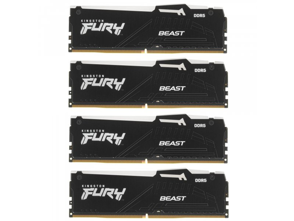Оперативная память Kingston Fury KF556C40BBAK4-128, DDR5 4х 128ГБ 5600 МГц, DIMM, RTL