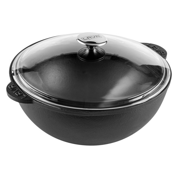 Казан с крышкой 6л LAVA черный