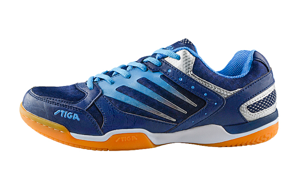 Stiga Slip Resistant, Abrasion Resistant, Breathable Low top Training Shoes Unisex Blue/Navy Blue
