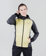 Куртка NORDSKI HYBRID HOOD Black/Yellow, женская, NSW853191