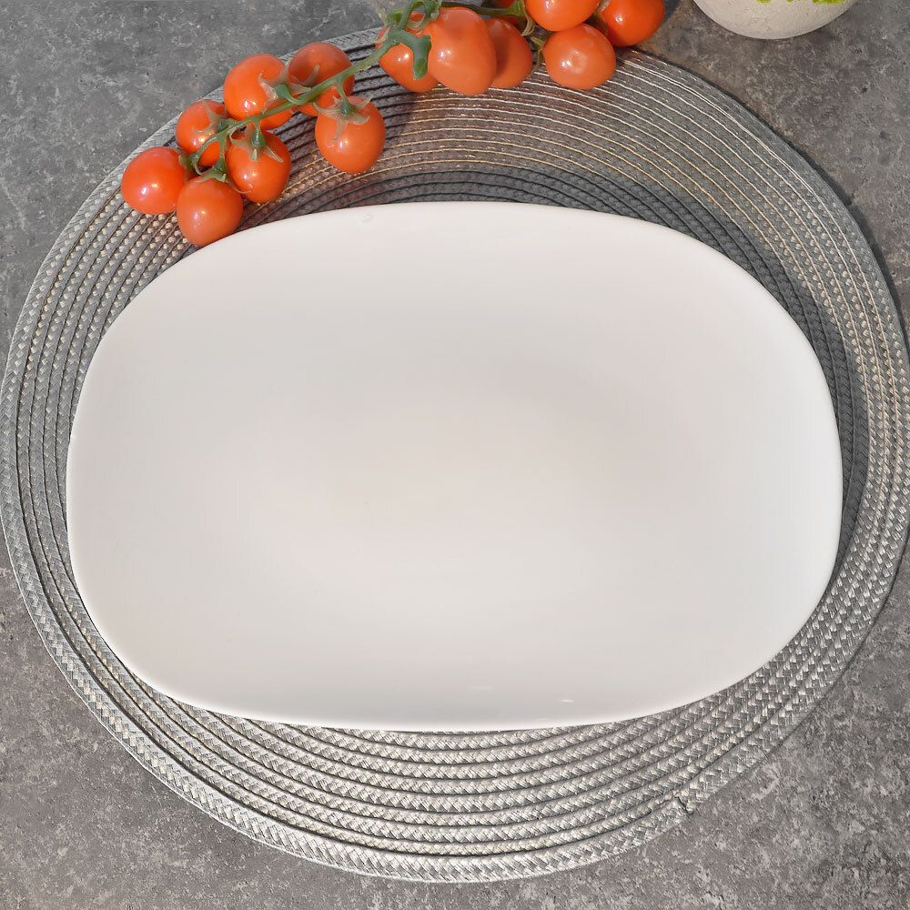 Блюдо 29*21см "Square soft" без деколи, стеклокерамика (00106927)