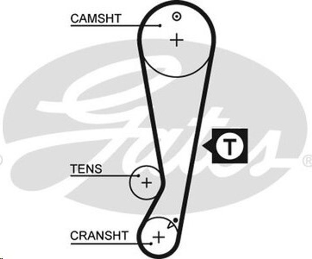 Ремень ГРМ Toyota Corolla 1.6 E10/E11 Avensis 1.6 Geely MK MK Cross Lifan Solano Breez Smily /117x21/ (GATES)