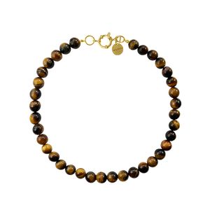 Колье Tiger из бусин камня