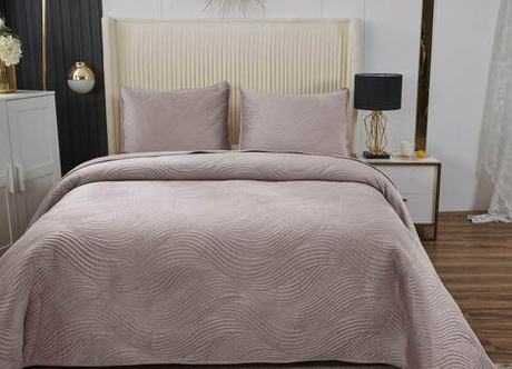 Покрывало 240х260 и 2 наволочки 50x70 Sofi De MarkO Жизель сиреневое