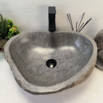 Раковина из речного камня RS-64137 (52*43*16) 0123